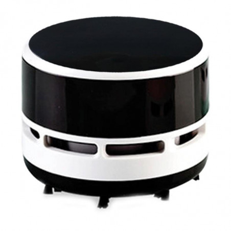 Mini aspirator Attractive, baterie 2xAA, Potrivit pentru praf si frimituri, 8x6 cm, Negru