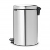 Brabantia NewIcon 649046 Pedal Bin, 20 L, Soft-Close, Non-Slip Base, Fingerprint-Resistant, Stainless Steel/Matte
