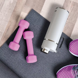 Termos Ninja DW2401EUUKWH, 700 ml, Potrivit pentru bauturi carbogazoase, Izolare tripla, Fara BPA, Cald pana la 8h, Rece pana la 24h, Alb