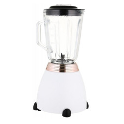 Turmixgép Laretti LR-FP7310, 500W, 1,5 l, rozsdamentes acél kések, 2 sebességfokozat + impulzus, zárószerkezet, fehér