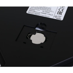 Cantar electronic corporal Saturn ST-PS0287, Pana la 150 kg, Afisaj LCD, Kg/Lb, Indicatori baterie si suprasarcina, Sticla rezistenta, Negru/violet