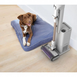 Shark IW3612EU Upright Vacuum Cleaner, 240W, 0.42 L, 3 settings, LED display, Sensors for detecting invisible dirt, Anti-allergen seal, LED, White/Gold