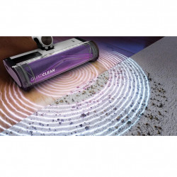 Aspirator vertical Shark IW3612EU, 240W, 0.42 l, 3 trepte, Afisaj LED, Senzori invizibili de detectare a murdariei, Etansare antialergenica, LED, Alb / Auriu