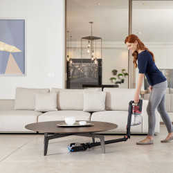 Ninja IZ300EUT álló porszívó, 309W, 0,7 l, 3 sebességfokozat, 60 percig tartó autonómia, HEPA, LED Smart kijelző, kefevilágítás, fekete/piros színű