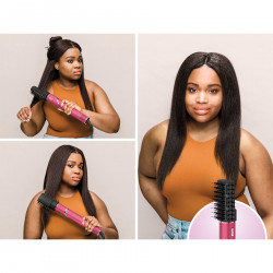 Shark FlexStyle HD440BPEU 2in1 Συσκευή γενικής χρήσης για στέγνωμα και μπούκλες, 1400W, 3 επίπεδα ισχύος, 3 επίπεδα θερμότητας, τεχνολογία Coanda, ιονισμός, 5 εξαρτήματα, ροζ