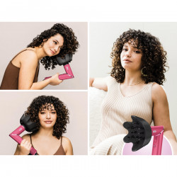 Универсален уред за сушене и къдрене 2в1 Shark FlexStyle HD440BPEU, 1400W, 3 нива на мощност и топлина, Coanda технология, Йонизиране, 5 приставки, Розов