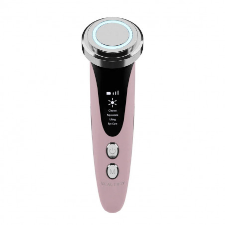 Beautifly B-Glossy Blush Non-Invasive Mesotherapy Device, Stimulates cellular metabolism, Photo and ion therapy, Reduces wrinkles and acne scars, Pink