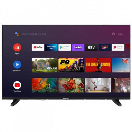 Τηλεόραση Daewoo 43DM63FA, 43", 108 cm, FULL HD 1920x1080, Class E, Android, Wi-Fi, Bluetooth, Μαύρο