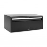 Κουτί ψωμιού Brabantia Fall Front 107836, 18 l, 46.5x25 cm, επίτοιχο, χωρίς δακτυλικά αποτυπώματα, μαύρο
