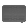 Brabantia SinkSide 1000206 Silicone Dish Drying Mat, 43.5 x 32.5 cm, Foldable, Dark Gray