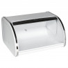 Brabantia Roll Top Bread Box 1003254, 11 L, 31.6 x 26.5 cm, Special Design, White/Stainless Steel