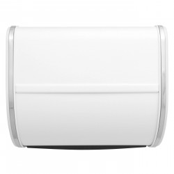 Кутия за хляб Brabantia Roll Top 1003254, 11 л, 31.6x26.5 см, Специална структура, Бял/Инокс
