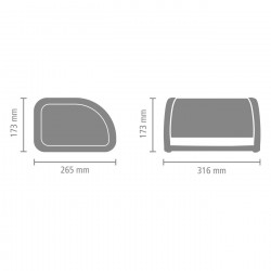 Κουτί για ψωμί Brabantia Roll Top 646888, 11 l, 31,6x26,5 cm, Ειδική κατασκευή, Inox
