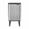 Κάδος απορριμμάτων Brabantia Bo Small Hi 1006642, 4 λίτρα, Ομαλό και αθόρυβο άνοιγμα, Αντιολισθητική βάση, Ανθεκτικό στα δακτυλικά αποτυπώματα, Ανοξείδωτο/Ματ