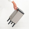 Κάδος απορριμμάτων Brabantia Bo Small Hi 1006642, 4 λίτρα, Ομαλό και αθόρυβο άνοιγμα, Αντιολισθητική βάση, Ανθεκτικό στα δακτυλικά αποτυπώματα, Ανοξείδωτο/Ματ