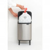 Brabantia Bo Small Hi 1006646 szemetes, 7 l, emelt kivitel, sima és csendes nyitás, csúszásgátló talp, ujjlenyomat-álló, rozsdamentes acél/matt