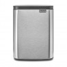 Cos de gunoi Brabantia Bo Small 1006632, 7 l, Deschidere lina si silentioasa, Baza antiderapanta, Rezistent la amprente, Otel inoxidabil/Mat