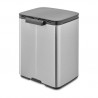 Brabantia Bo Small Trash Can 1006632, 7 L, Smooth and Quiet Opening, Non-Slip Base, Fingerprint-Resistant, Stainless Steel/Matte