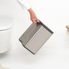 Cos de gunoi Brabantia Bo Small 1006632, 7 l, Deschidere lina si silentioasa, Baza antiderapanta, Rezistent la amprente, Otel inoxidabil/Mat