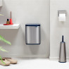 Cos de gunoi Brabantia Bo Small 1006632, 7 l, Deschidere lina si silentioasa, Baza antiderapanta, Rezistent la amprente, Otel inoxidabil/Mat