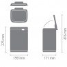 Кош за смет Brabantia Bo Small 4L, Matt Black