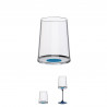 Set of 2 Trebonn SplitGlass 2025122 crystal white wine glasses, 280 ml, Ø7.3x9 cm, modular system, blue