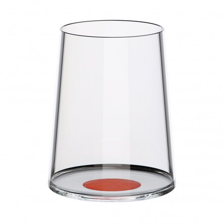 Set of 2 Trebonn SplitGlass 2025121 crystal white wine glasses, 280 ml, Ø7.3x9 cm, modular system, red