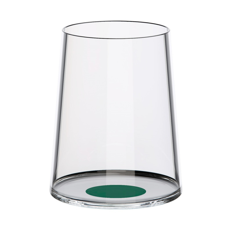 Set of 2 Trebonn SplitGlass 2025123 crystal white wine glasses, 280 ml, Ø7.3x9 cm, modular system, green