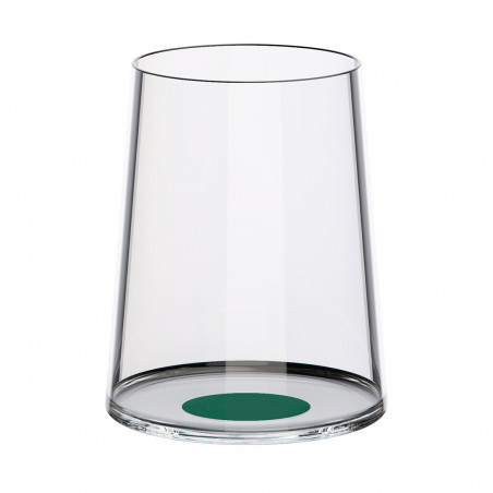 Set of 2 Trebonn SplitGlass 2025123 crystal white wine glasses, 280 ml, Ø7.3x9 cm, modular system, green