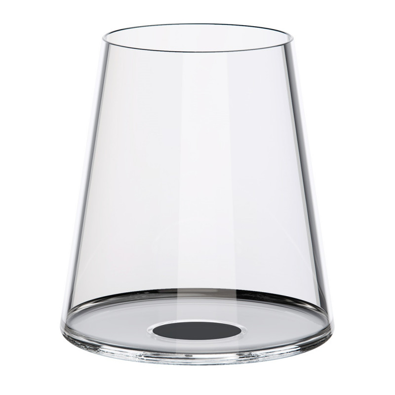 Set de 2 pahare de cristal pentru vin roșu Trebonn SplitGlass 2025110, 450 ml, Ø9.2x10.5 cm, Sistem modular, Negru