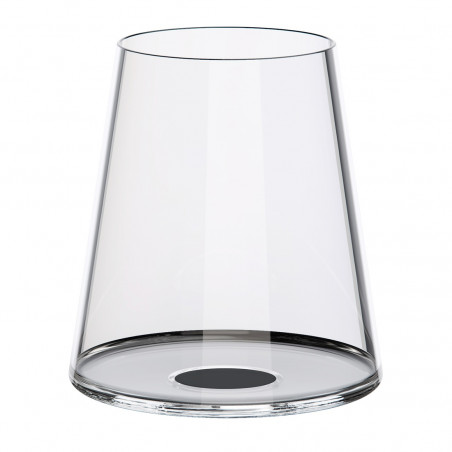 Set of 2 Trebonn SplitGlass 2025110 crystal red wine glasses, 450 ml, Ø9.2x10.5 cm, modular system, black