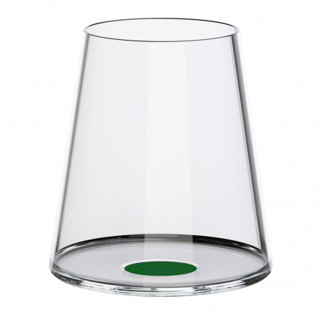 Set 2 pahare de cristal Trebonn SplitGlass 2025113, 450 ml, Ø9.2x10.5 cm, posibilitate atasare picior, Verde
