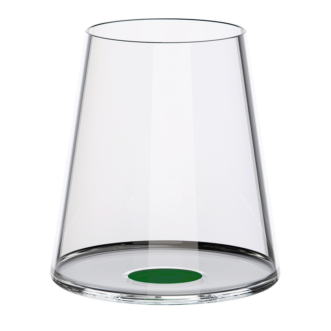 Set 2 pahare de cristal Trebonn SplitGlass 2025113, 450 ml, Ø9.2x10.5 cm, posibilitate atasare picior, Verde