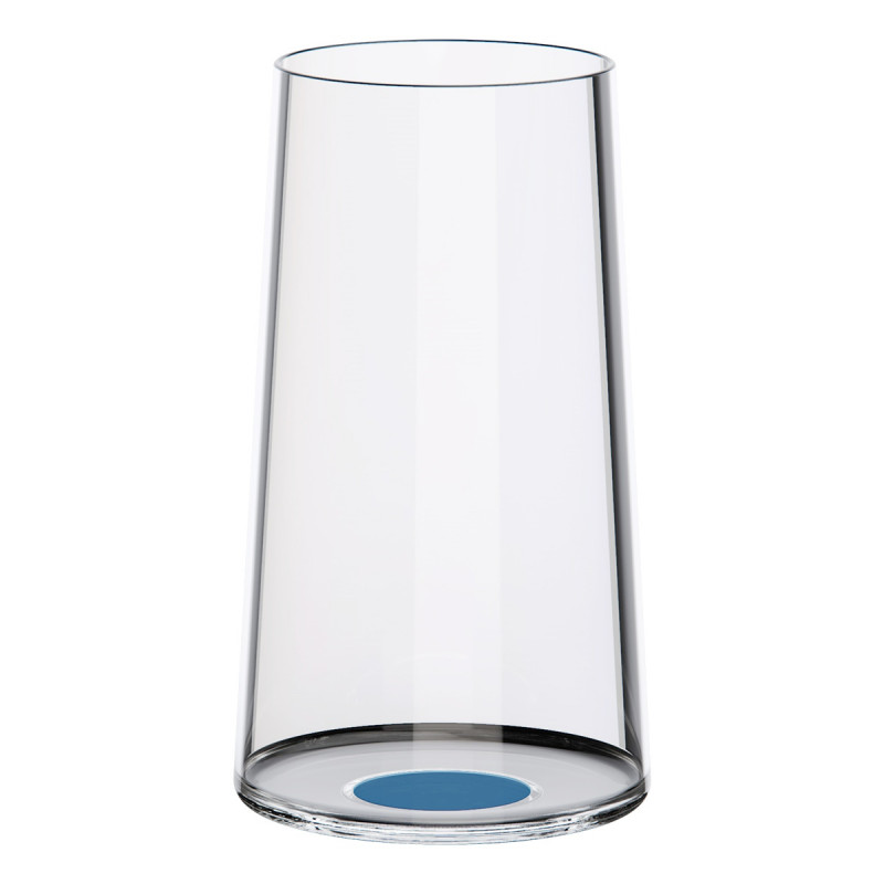 Комплект 2 бр кристални чаши за шампанско Trebonn SplitGlass 2025132, 320 мл, Ø7.8x12.5 см, Модулна система, Син