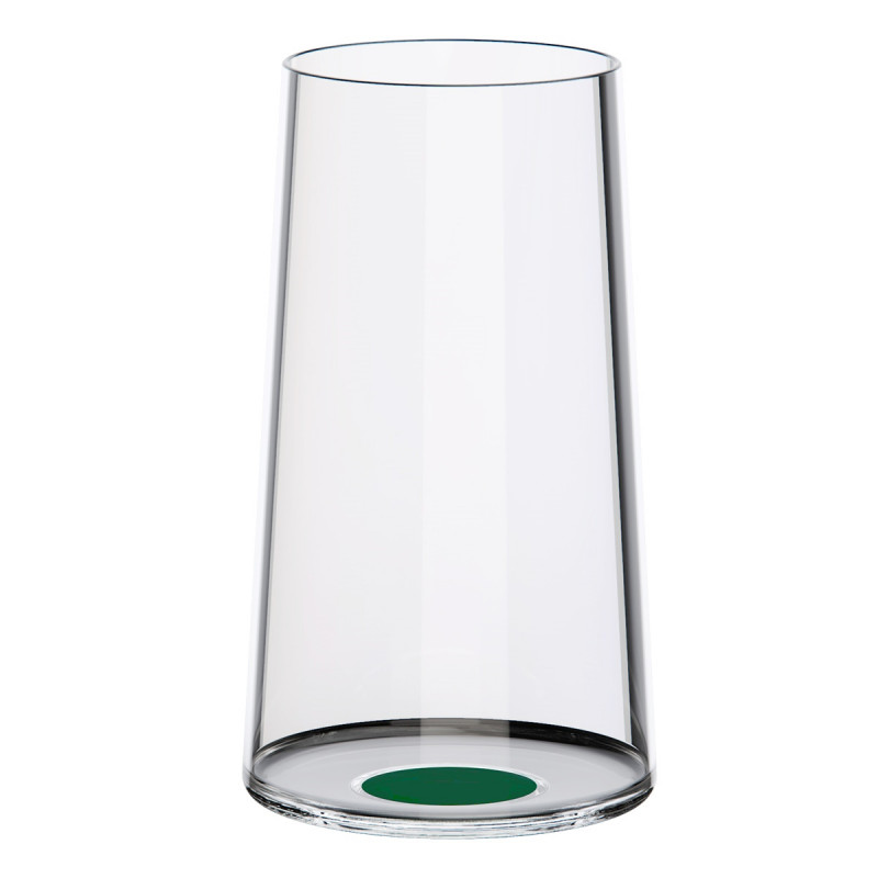 Комплект 2 бр чаши за шампанско Trebonn SplitGlass 2025133, 320 мл, Ø7.8x12.5 см, Модулна система, Кристал без олово, Зелен