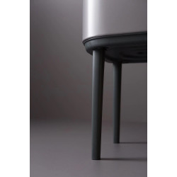 Brabantia Bo Touch 651113 Trash Can, 11+23 L, Smooth and Silent Opening, Large Opening, Gray
