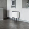 Кош за боклук Brabantia Bo Touch 651110, 11+23 л, Плавно и безшумно отваряне, Голям отвор, Бял