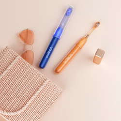 Електрическа четка за зъби Oclean Ease, 2.5W, 66000 об/мин, 2 режима, Таймер, Автономия 120 дена, 45 dB, Type-C, Оранжев