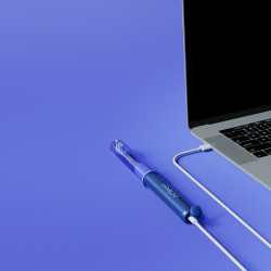 Ηλεκτρική οδοντόβουρτσα Oclean Ease, 2.5W, 66000 στροφές ανά λεπτό, 2 λειτουργίες, χρονοδιακόπτης, αυτονομία 120 ημέρες, 45 dB, Type-C, μπλε