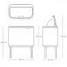 Кош за боклук Brabantia Bo Touch 1005547, 11+23 л, Плавно и безшумно отваряне, Голям отвор, Бежов