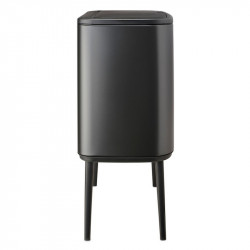 Brabantia Bo Touch Trash Can 1008854, 36 L, Smooth and Quiet Opening, Large Opening, Dark Gray