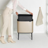Brabantia Bo Touch Trash Can 1003213, 36 L, Smooth and Silent Opening, Large Opening, Metallic Gold