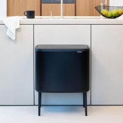 Brabantia Bo Touch 651106 36 λίτρων boklok, 36 λίτρων, Ομαλή και αθόρυβη ζυθοποίηση, Άνοιγμα Golam, Μαύρο