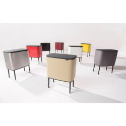 Кош за боклук Brabantia Bo Touch 651106, 36 л, Плавно и безшумно отваряне, Голям отвор, Черен