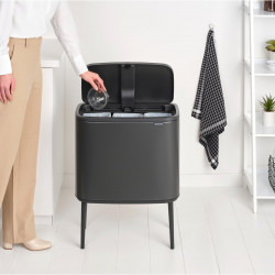 Кош за смет Brabantia Bo Touch 3x11L, Confident Grey