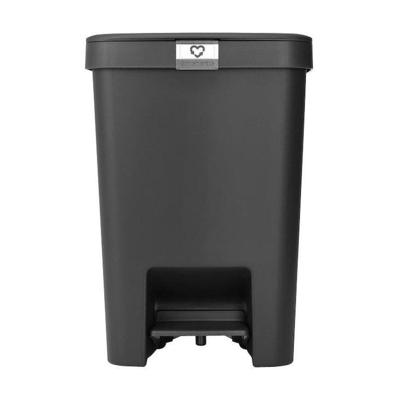 Brabantia StepUp 1008482 Pedal Bin, 25 L, Eco-friendly materials, Large opening, Dark gray