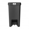 Κάδος απορριμμάτων με πεντάλ Brabantia StepUp 1008479, 16 L, Οικολογικά υλικά, Μεγάλο άνοιγμα, Σκούρο γκρι