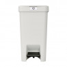 Κάδος απορριμμάτων με πεντάλ Brabantia StepUp 1008480, 16 L, Οικολογικά υλικά, Μεγάλο άνοιγμα, Ανοιχτό γκρι