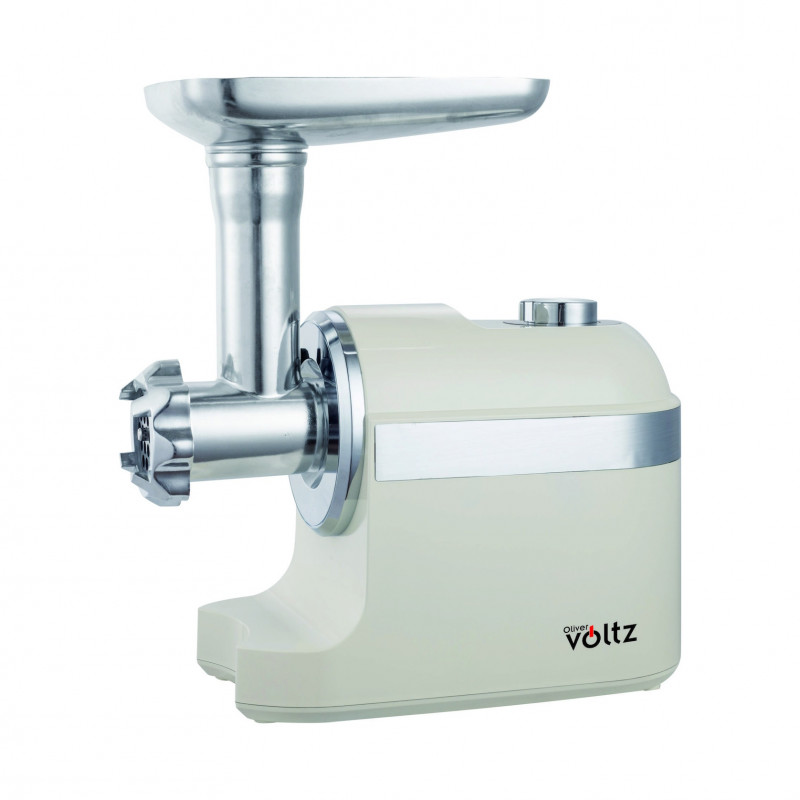 Húsdaráló paradicsomos tartozékkal Oliver Voltz OV51991F, 1800W, Kolbász tartozék, fehér