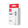 Set 2 capete de schimb pentru periuta de dinti Oclean Easy Clean P1K3, Tare, Acoperire cu silicon, Gri